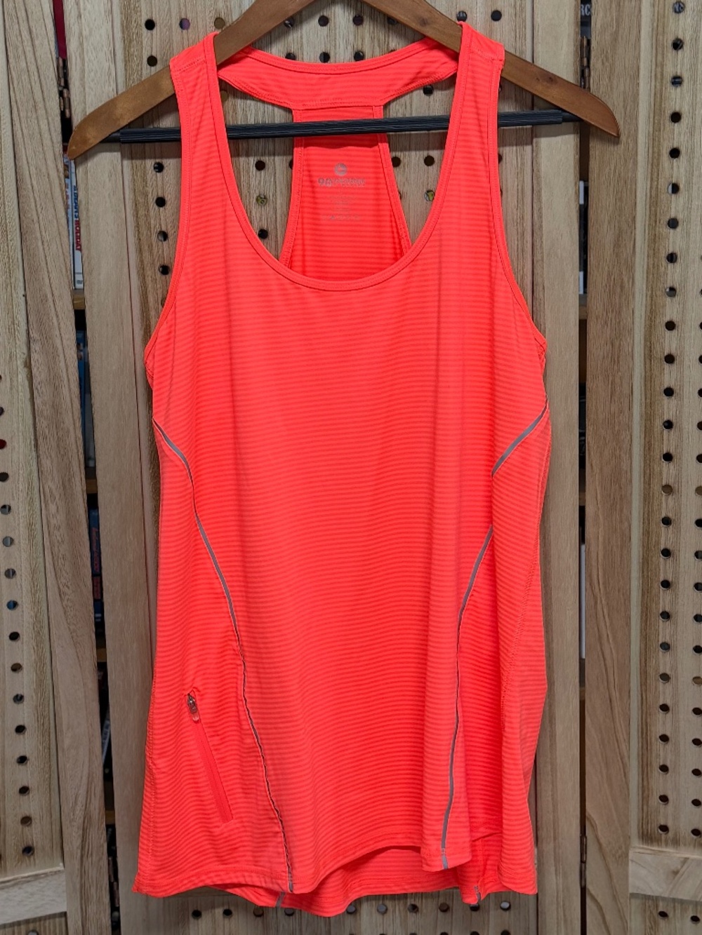 90 Degree by Reflex Tank Top Neon Coral Size L Athletic Racerback
